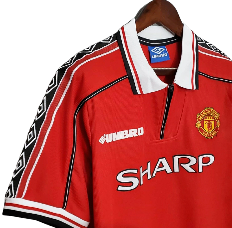 CAMISA RETRÔ MANCHESTER UNITED 98/99 - TORCEDOR - UMBRO - VERMELHO - MASCULINO