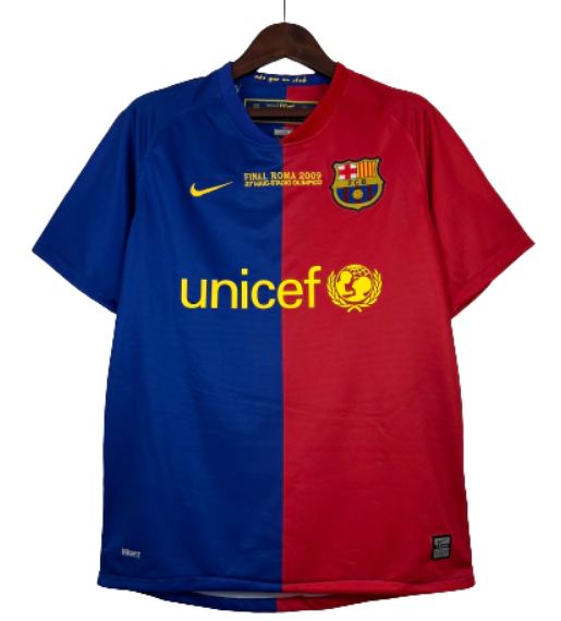 CAMISA RETRÔ BARCELONA HOME 08/09 - TORCEDOR - NIKE - AZUL E VERMELHO - MASCULINO