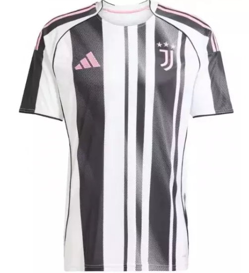 CAMISA JUVENTUS I 25/26 - PRETO E BRANCO - ADIDAS - TORCEDOR - MASCULINO