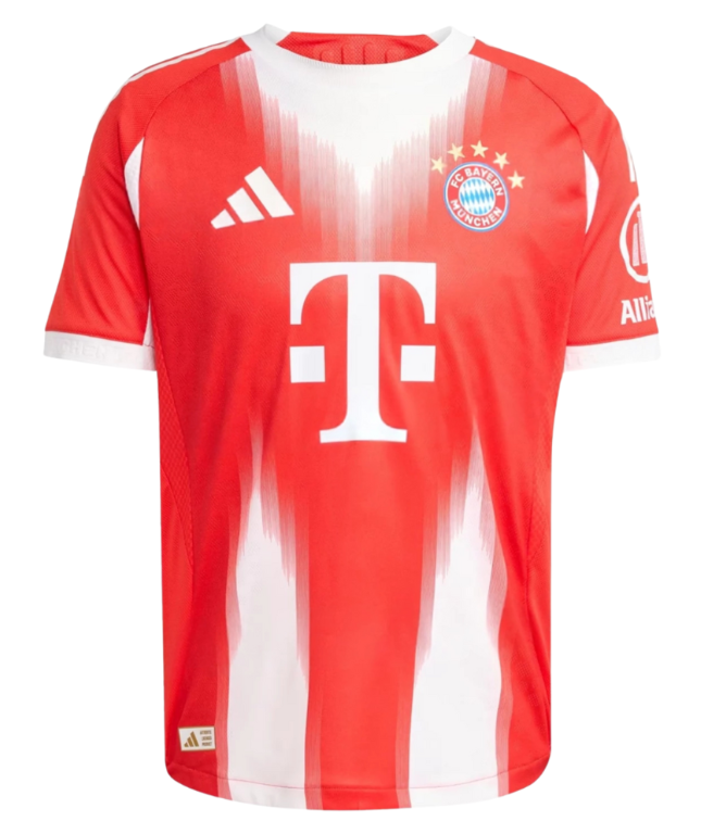 CAMISA BAYERN MUNIQUE I 25/26 - VERMELHO E BRANCO - ADIDAS - TORCEDOR - MASCULINO