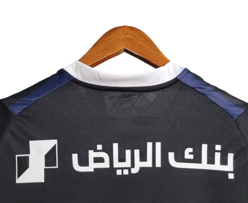 CAMISA AL-HILAL III 23/24 - AZUL COM DETALHES EM PRETO E BRANCO - PUMA - TORCEDOR - MASCULINO