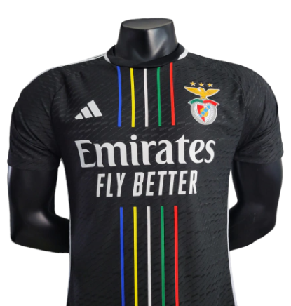 CAMISA BENFICA 23/24 - PRETO - ADIDAS - JOGADOR - MASCULINO