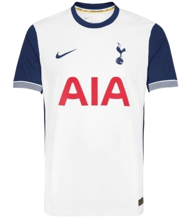 CAMISA TOTTENHAM I 24/25 - BRANCO COM DETALHES EM AZUL - NIKE - TORCEDOR - MASCULINO