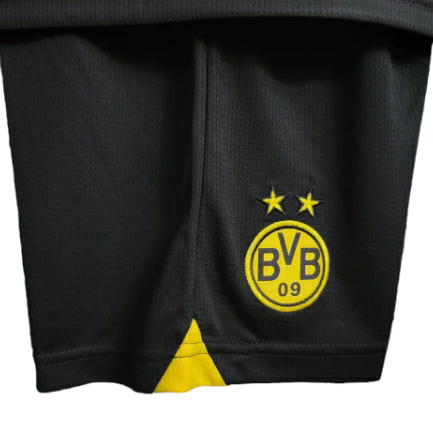 KIT INFANTIL BORUSSIA DORTMUND HOME 23/24 - AMARELO E PRETO - PUMA - UNISSEX