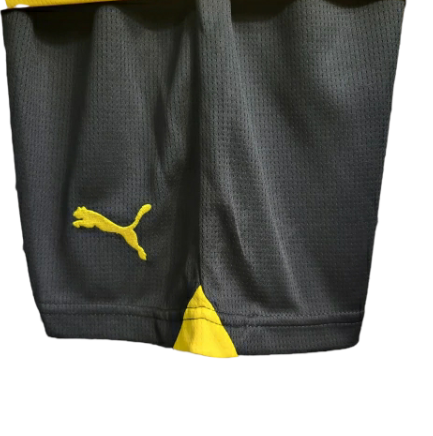 KIT INFANTIL BORUSSIA DORTMUND HOME 23/24 - AMARELO E PRETO - PUMA - UNISSEX